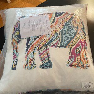 Levtex Home Magnolia Elephant Square Throw Pillow in Navy